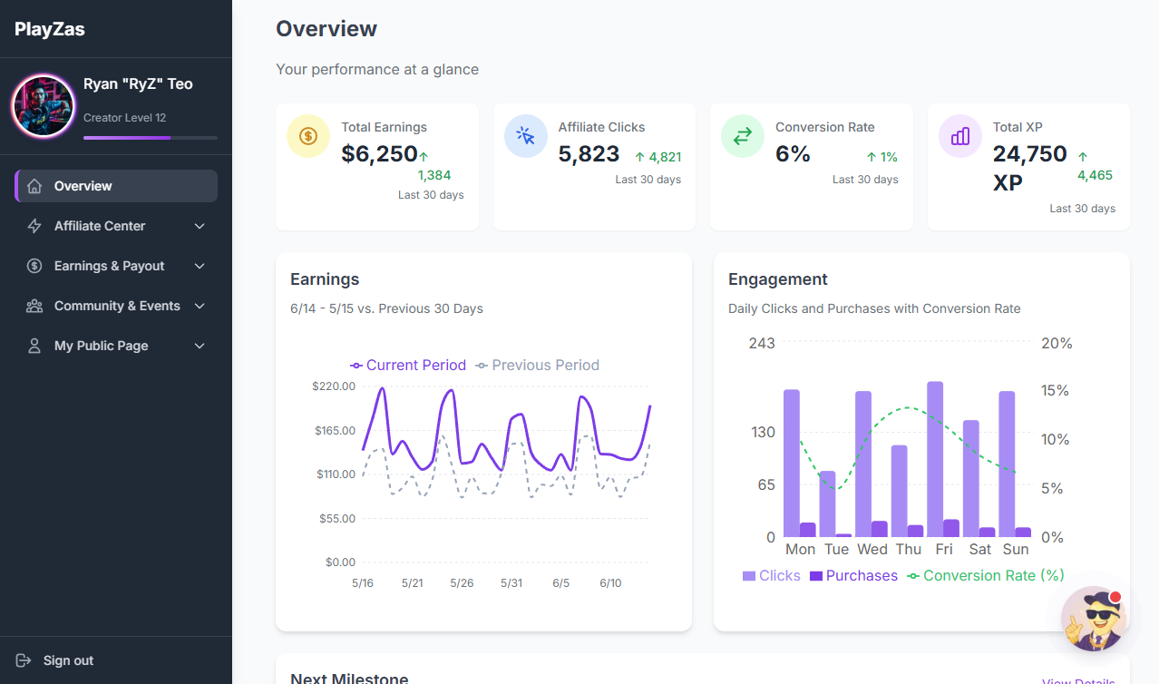 PlayZas Platform Screenshot